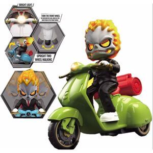 Flame Rider Scooter 360° Stunts Music & Lights RC Motorcycle Toy NEW